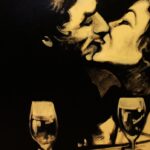 « Le Baiser », huile sur toile, 50x70 cm