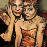 « Tattooed Girls », huile sur toile, 55x65 cm