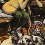 « La Pensée nue », huile sur toile, 50x100 cm